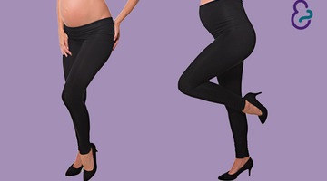 Maternity leggings over bump - lonzi&bean
