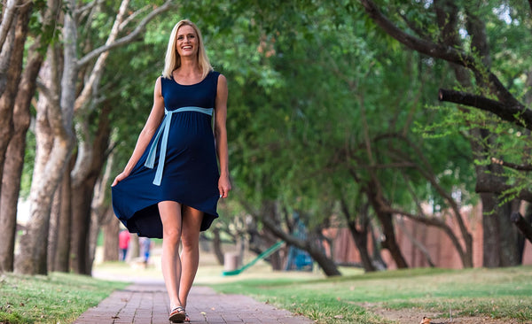 asymmetrical maternity dress - lonzi&bean