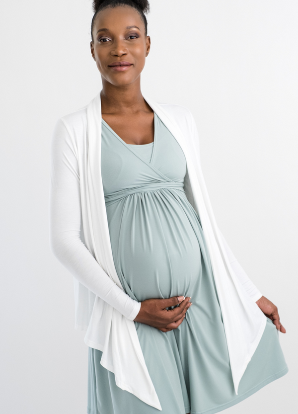 Multi-Way Maternity Cardigan - Cream - Lonzi&Bean Maternity