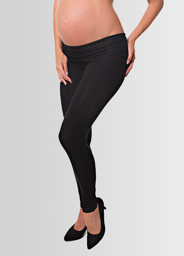 ComfiMum Over-Under Belly Maternity Leggings – Black - Lonzi&Bean Maternity