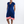 Load image into Gallery viewer, High Low Pocket Maternity Dress - Navy and Coral
