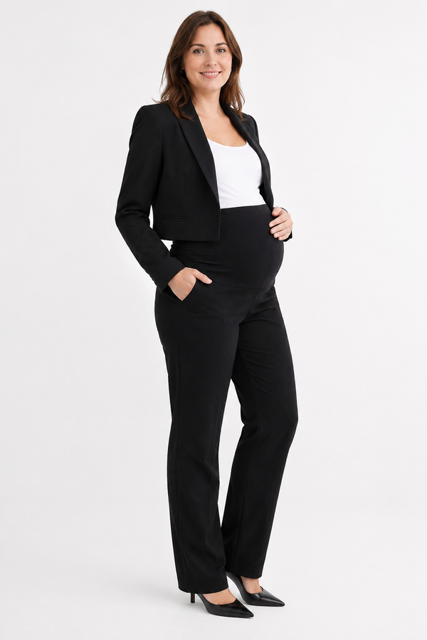 Maternity Straight Leg Pants - Black