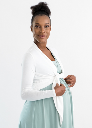 Multi-Way Maternity Cardigan - Cream - Lonzi&Bean Maternity