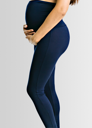 ComfiMum Over-Under Belly Maternity Leggings – Navy - Lonzi&Bean Maternity