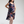 Load image into Gallery viewer, High Low Maternity Dress - Navy&amp;Coral Floral
