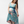 Load image into Gallery viewer, lonzi&amp;bean high low maternity dress teal floral
